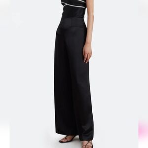 BEC+BRIDGE ANGELICA BODICE WIDE LEG BLACK PANTS HIGH WAIST NWT SIZE 2